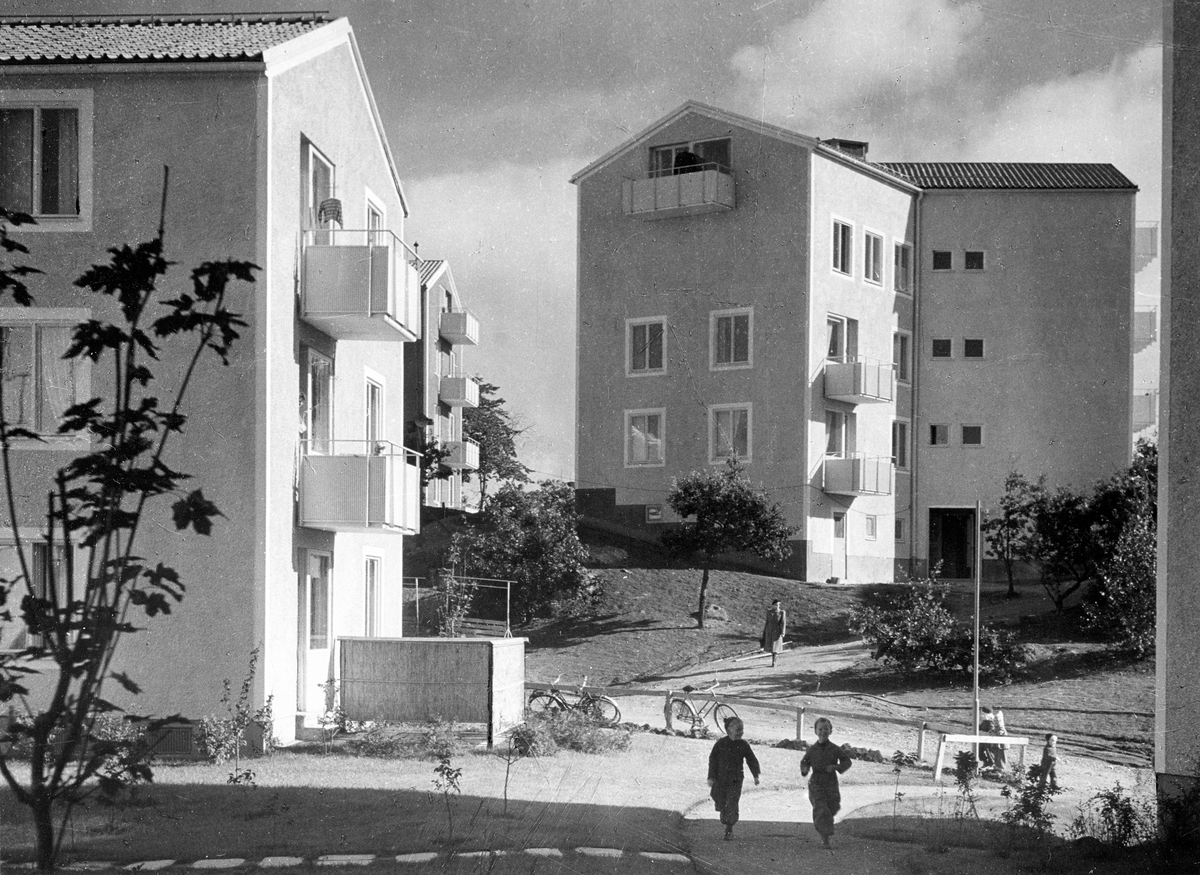 ‘Star houses’, housing estate by Sven Backström & Leif Reinius, Gröndal, Stockholm, 1943-46. 